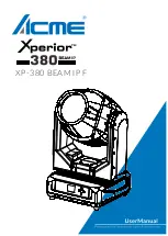 ACME Xperior XP-380 BEAM IP F User Manual preview