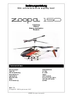 Предварительный просмотр 1 страницы ACME zoopa 150 Instruction Manual