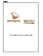 Preview for 28 page of ACME zoopa 300 movie Instruction Manual