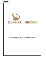 Preview for 22 page of ACME zoopa 300 Instruction Manual