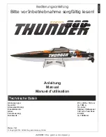 ACME zoopa thunder 800 Instruction Manual preview