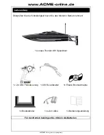 Preview for 3 page of ACME zoopa thunder II 01 Instruction Manual