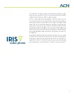 Preview for 2 page of ACN Iris V User Manual