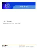 Preview for 1 page of Acnodes APW 5400 User Manual