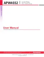 Acnodes APW4032 User Manual preview