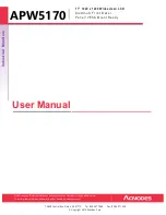 Acnodes APW5170 User Manual preview
