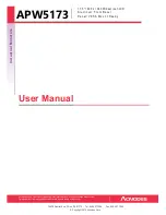 Предварительный просмотр 1 страницы Acnodes APW5173 User Manual