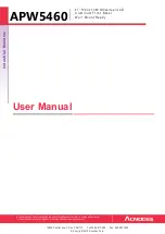 Preview for 1 page of Acnodes APW5460 User Manual