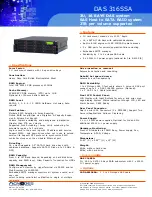 Preview for 1 page of Acnodes DAS 316SSA Specifications