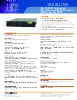 Acnodes DAS 8212FSA Specifications предпросмотр