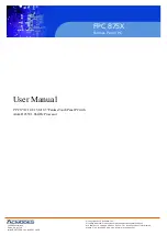 Предварительный просмотр 1 страницы Acnodes FPC 875X User Manual