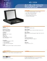 Preview for 1 page of Acnodes KD 5154 Specifications