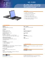 Preview for 1 page of Acnodes KD 5190 Specifications