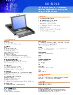 Preview for 1 page of Acnodes KD 51916 Specifications