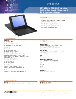 Preview for 1 page of Acnodes KD 8151 Specifications