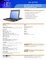 Acnodes KD 8170N Specifications preview