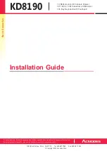 Acnodes KD 8190 Installation Manual preview