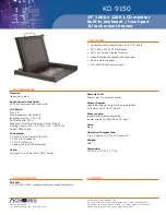 Acnodes KD 9150 Specifications preview