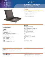 Preview for 1 page of Acnodes KD 9151 Specifications