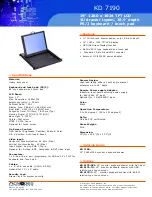 Preview for 1 page of Acnodes KD 9170 Specifications