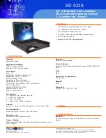 Acnodes KD 9219 Specifications preview