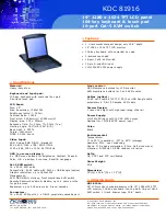 Preview for 1 page of Acnodes KDC 81916 Specifications