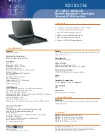 Acnodes KDI 81716 Specifications preview