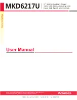 Preview for 1 page of Acnodes MKD6217U User Manual