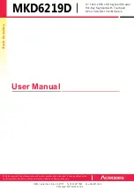 Предварительный просмотр 1 страницы Acnodes MKD6219D User Manual