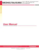 Preview for 1 page of Acnodes MKDH8170U User Manual