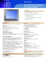 Предварительный просмотр 1 страницы Acnodes PC 8172 Specifications