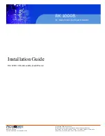 Preview for 1 page of Acnodes RK 1000B Installation Manual