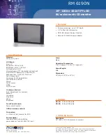 Acnodes RM 6190N Specifications preview