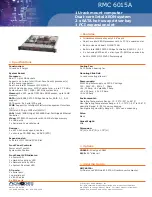 Acnodes RMC 6015A Specifications preview