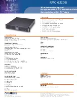 Preview for 1 page of Acnodes RMC 6220B Specifications