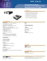 Acnodes RMC 6343A Specifications preview