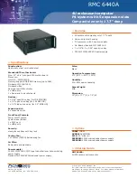 Acnodes RMC 6440A Specifications preview