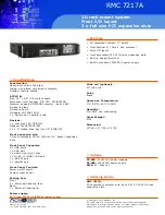 Acnodes RMC 7217A Specifications preview