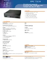 Preview for 1 page of Acnodes RMC 7312A Specifications