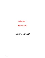 Preview for 1 page of Acnodes RP 1200 User Manual