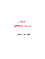 Preview for 1 page of Acnodes RP1150 Series User Manual