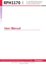 Acnodes RPH1170 User Manual предпросмотр