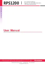 Предварительный просмотр 1 страницы Acnodes RPS 1200 User Manual