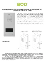 Preview for 1 page of ACO INS-ZS-ACC Operating And Installation Instructions