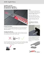 Preview for 1 page of ACO QuARTz Lightline Quick Start Manual