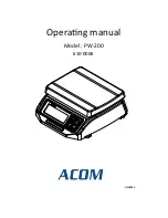 Preview for 1 page of Acom PW-200 Operating Manual