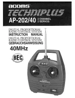 Acoms AP-202/40 Instruction Manual предпросмотр