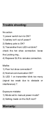 Preview for 7 page of Acon R930 P-TTL User Manual