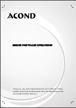 Acond J1-01 Instructions Manual preview