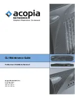 Acopia Adaptive Resource Switch Cli Maintenance Manual предпросмотр